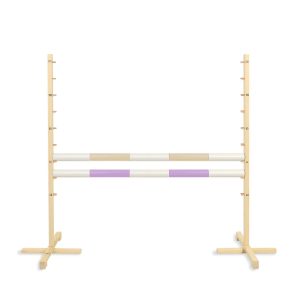 Springhindernis für Hobby-Pferd 120cm, mit zwei Stangen - Beige und helles Rosa
